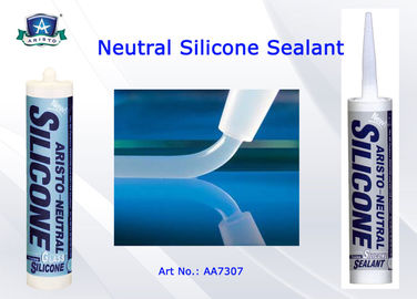 Rendah Modulus Neutral Cure Silicone Sealant Satu Bagian Yang Jelas / Putih / Hitam / Abu-abu Warna Kustom