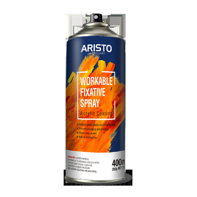 Concentrated Nozzle Workable Fixative Spray Male Valve Aristo 400ml Untuk Kanvas