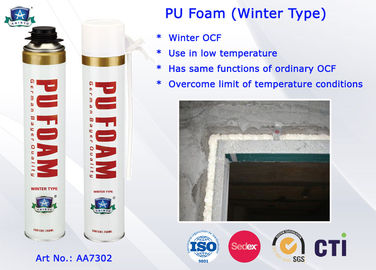 Jenis PU Foam Isolasi Musim Dingin Semprot B3 Tahan Api untuk Pintu dan Jendela